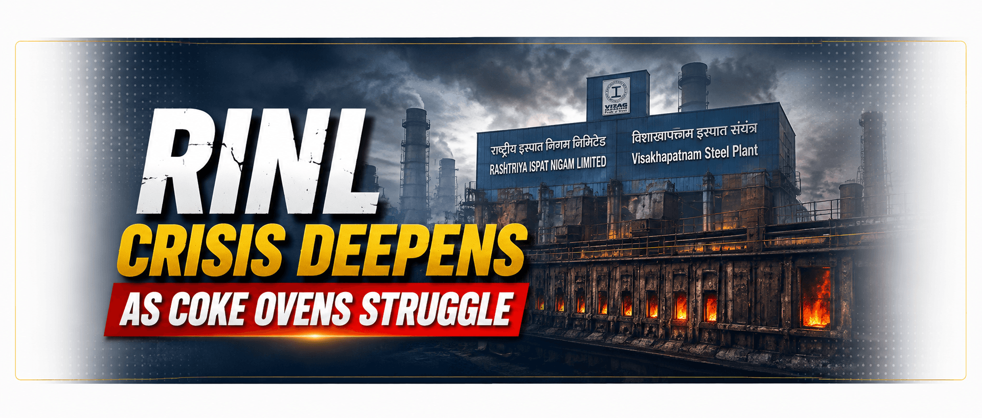 RINL Crisis Deepens as Coke Ovens Struggle