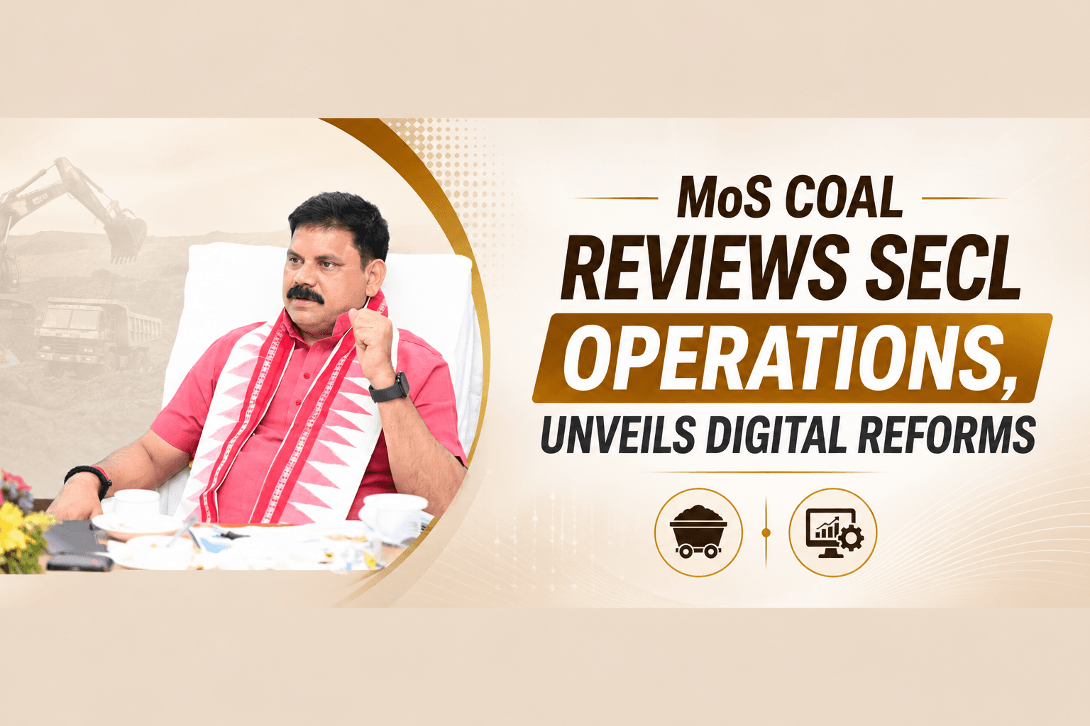 MoS Coal & Mines Reviews SECL Operations, Launches Digital Initiatives