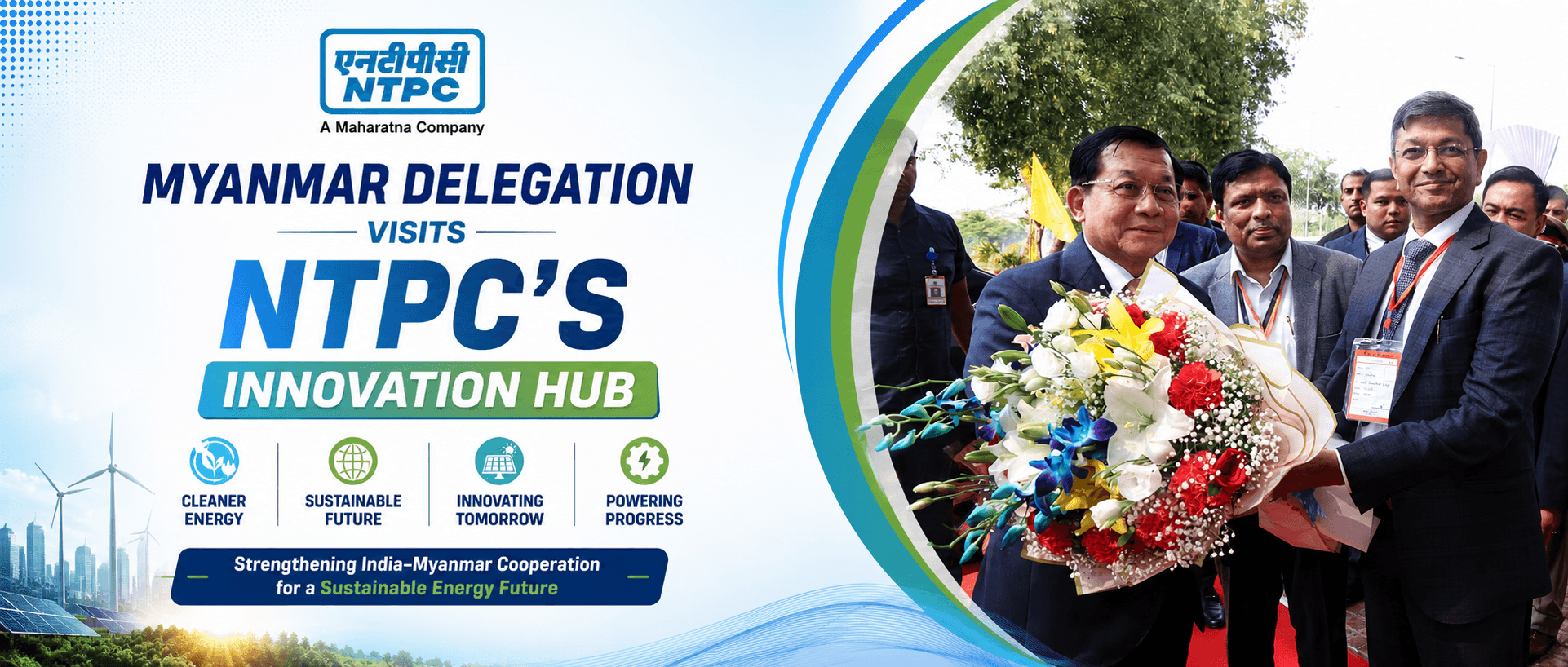 Myanmar President Explores NTPC’s Clean Energy Innovations