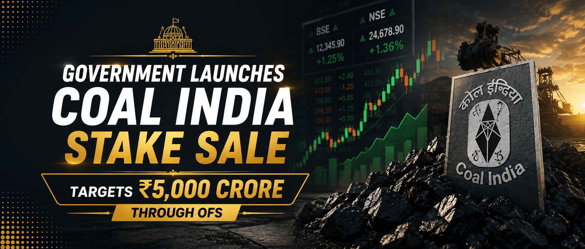 Coal India OFS Opens at 10% Discount