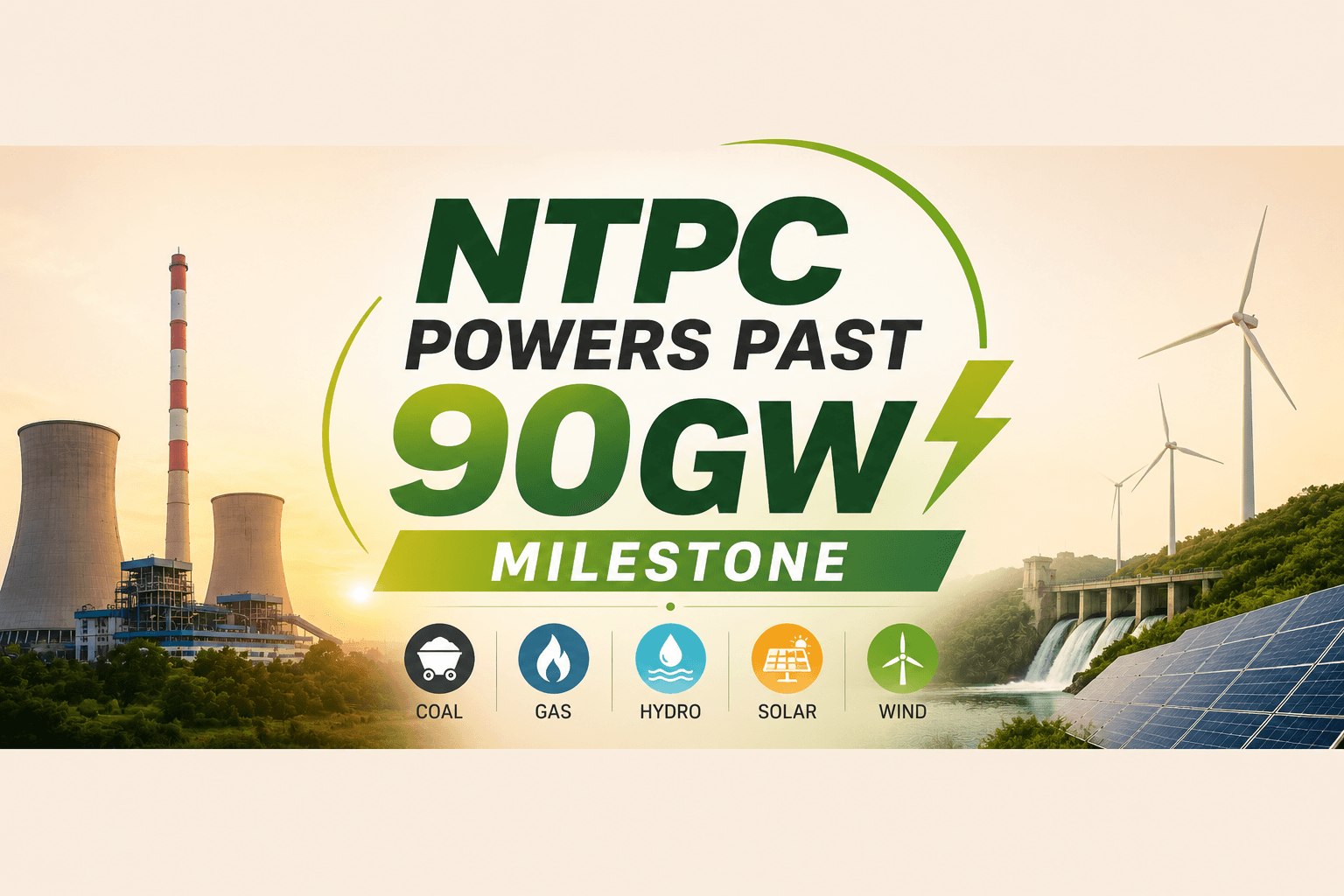 NTPC Crosses 90GW, Strengthens India’s Energy Backbone