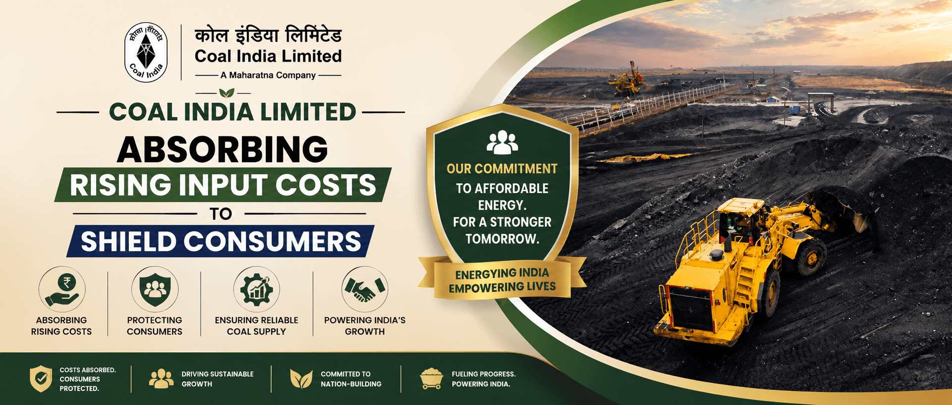 Coal India Limited Absorbing Rising Input Costs to Shield Consumers