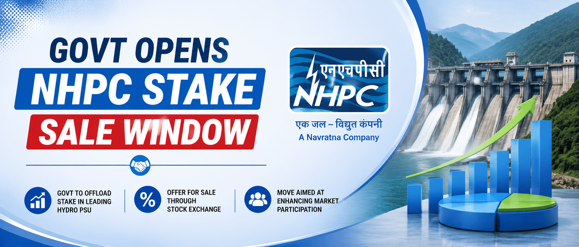 Govt Opens NHPC Stake Sale Window